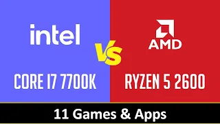 CORE I7 7700K vs RYZEN 5 2600 - Apps & Gaming (RTX 3090)