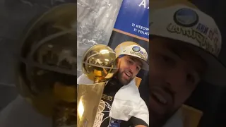 Klay Thompson goes CRAZY on Instagram after winning 4th championship 😂 #shorts