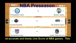 NBA I NBA LIVE I NBA Preseason I Philadelphia 76ers vs Boston Celtics I Live Scores I Dec.15,2020