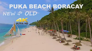 Puka Beach Boracay Philippines 4K | Walking Tour w/ Drone Video | Relaxing Sound Nature