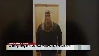 Albuquerque man makes plastic face shields