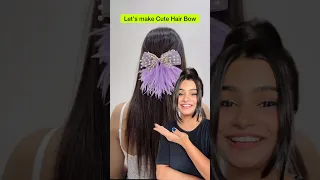 DIY Hair Clip😱 #crafteraditi #youtubeshorts #ahorts #youtubepartner #hairbow #DIY @CrafterAditi