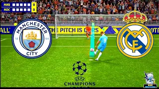 UCL Semifinal 🥵/Manchester city vs Real madrid [penalty shootout] in efootball 2023