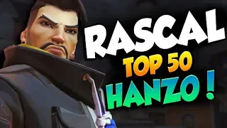 RASCAL TOP 500 HANZO GAMEPLAY! [ OVERWATCH SEASON 20 TOP 500 ]