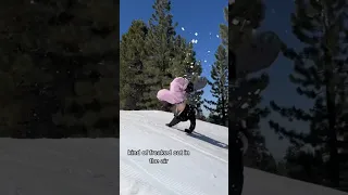 Trying my FIRST snowboard BACKFLIP?! #snowboarding #skateboarding #shorts