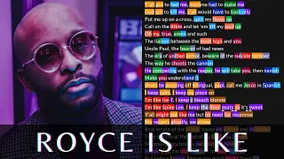 Royce Da 5'9 - Royce Is Like | Lyrics, Rhymes Highlighted