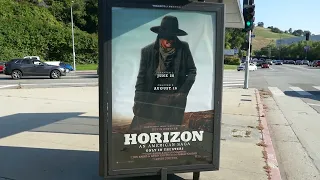 Kevin Costner Horizon An American Saga Bus Stop Posters Los Angeles California USA June 6, 2024