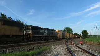 Eastbound NS 36Q With UP Leading