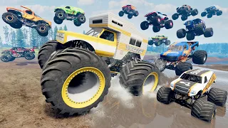 Monster Truck Mud Battle LIVE #17 | BeamNG Drive - Griff's Garage