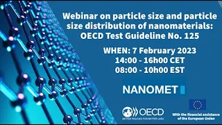 Webinar on Particle Size and Size Distribution of Nanomaterials: OECD Test Guideline 125