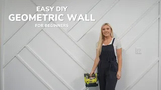 Easy DIY Geometric Accent Wall