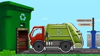 kids playtime | garbage truck | rusty vehicles | car garage for kids