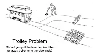 Thought experiment: The trolley problem