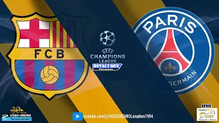 BARCELONA vs PSG  -  UEFA CHAMPIONS LEAGUE 23/24  -  QUARTAS DE FINAL  -  JOGO DA VOLTA  (Simulação)