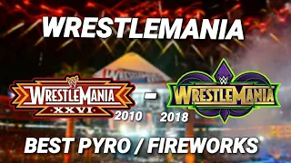 WWE WrestleMania(26 - 34) Best Pyro/Firework Intro & Endings!