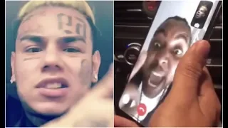 Tadoe Screaming At 6ix9ine For Flirting With Cuban Doll On FaceTime