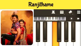 RANJITHAME paino cover late to trend but😉💕#trending#trailer#anirudh