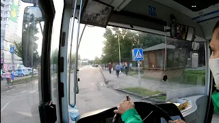 МАРШРУТ 24. Вид из кабины. Электрон. 23.07.2020. CAB VIEW.