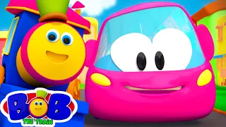 New Wheels On The Bus | School Bus Song | Nursery Rhymes & Baby Songs - Bob The Train