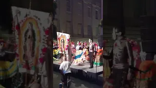 Mexico Day of the dead dance procession