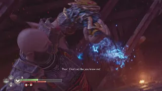 Kratos swinging Mjölnir in slow motion | God of War Ragnarök