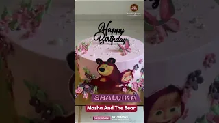 Masha and The Bear Birthday Cake🎂 #BakeHoneyCakes #birthdaycake