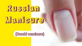 Russian manicure with scissor tutorial✂️🙆