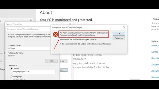 An Active Directory Domain Controller Could Not Contacted | Cannot Add to Domain