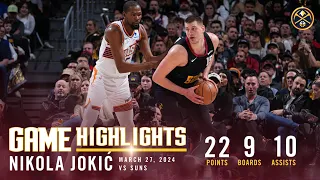 Nikola Jokić Full Game Highlights vs. Phoenix Suns 🎥