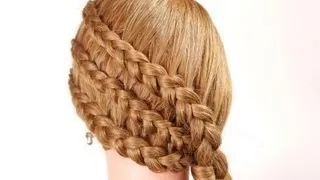 Braided hairstyle for long hair. Hairstyles for every day