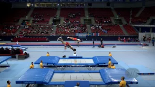 Portugal 2 (POR) M - 2017 Trampoline Worlds, Sofia (BUL) - Qualification Synchro R1