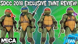 Teenage Mutant Ninja Turtles NECA Toys SDCC 2018 Exclusive Movie Figures Box Set TMNT Video Review