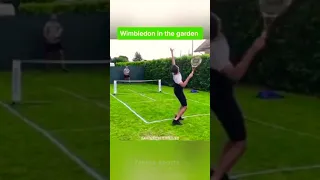 Wimbledon in the garden 👌🔥🤩#tennis#shorts...