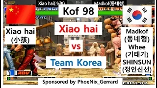 [kof 98] Xiao hai(小孩) vs Team Korea battle 2019-08-31