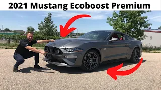 All New 2021 Ford Mustang Ecoboost Premium In Depth Review & Walk Around - Start Up and Exhaust