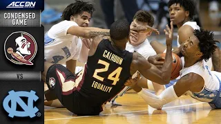 Florida State vs. North Carolina Condensed Game | 2020-21 ACC Men's Basketball