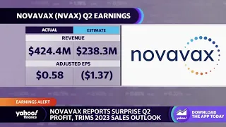 Novavax stock closes lower despite Q2 earnings beat