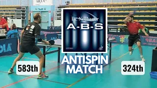 ANTISPIN OFF+ 💨 | Dr. Neubauer A-B-S | Serie B2 🇮🇹 Table Tennis match