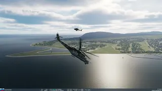 Mi-24 vs AH-64 dogfight! - DCS World