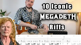 10 Iconic MEGADETH Riffs (with Tabs)