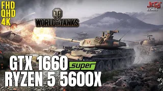 World of Tanks | Ryzen 5 5600x + GTX 1660 Super | 1080p, 1440p, 2160p benchmarks!