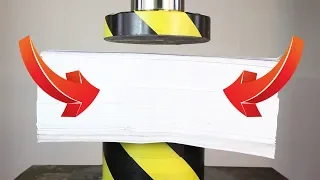 Experiment Hydraulic Press VS 1000 Sheets Of Paper The Crusher