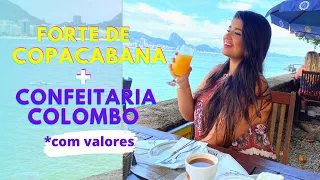 FORTE DE COPACABANA - CAFÉ DA MANHÃ NA CONFEITARIA COLOMBO, VALORES, O QUE FAZER NO RIO.