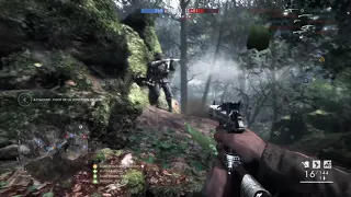 Battlefield 1 - Maschinenpistole M1912/P.16 on Argonne Forest Conquest Gameplay (No commentary) 28-2