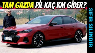 Pistte Gazlayarak Piller Kaç KM Yol Yapabilir? | BMW i5 M60 xDrive ile test ettik.