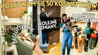 PORZĄDKI W TOALETCE - POZBYWAM SIĘ KOSMETYKÓW 💸  KOLEJNE ZMIANY ⚒️ DECLUTTERING | ZERO SENTYMENTÓW 😲