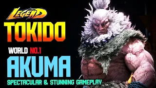 SF6🔥 Tokido (AKUMA) World No.1 Most Dangerous Combos & Gameplay !🔥Ranked Match 🔥 SF6 DLC Replays🔥