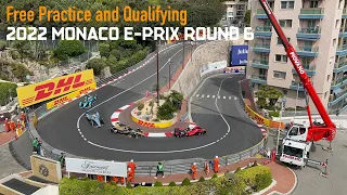 [4K HDR] Monaco Free Practice and Qualifying from Fairmont Hotel | 2022 Monaco E-Prix Round 6