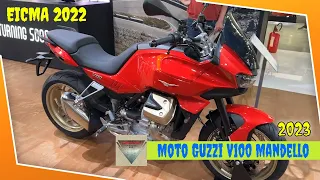 2023 Moto Guzzi V100 Mandello in RED Walkaround Fiera Milano Rho