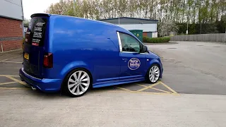 VW CADDY VAN UPGRADE - EXHAUST -  FLOORING - EXTERIOR MODIFICATIONS